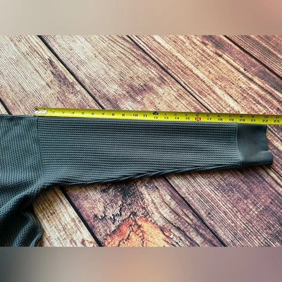 Women’s L.L. Bean teal pull over waffle weave long sleeve shirt top. Size medium - Picture 13 of 15